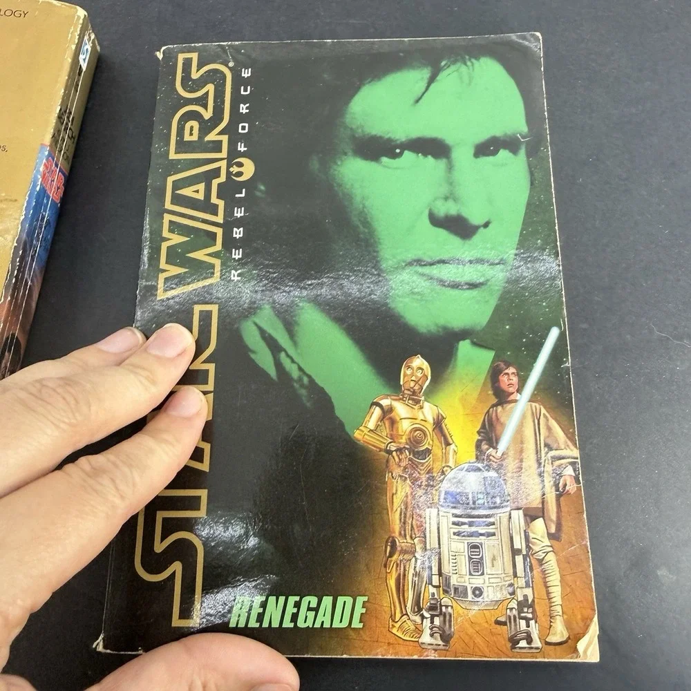 Star Wars Paperback Book Lot George Lucas Jedi Search Rebel Force Vintage 3 Lot